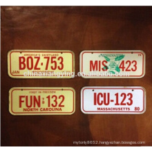 Reflective Decorative Metal License Plates, Custom Decorative Car Plate